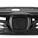 HECASA Front Grille Compatible with 2012 Honda Civic 4 Door Sedan JDM Style Replacement for HO1200206 71121TR0A01 Bumper Grill Plastic(ABS) Black