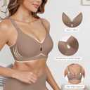 DEANGELMON Bras for Women No Underwire Seamless Bras - Wireless Push Up Full Coverage Bralettes Comfort Bra - Back Fat Smoothing No Wire Bralette for Womens - Padded Soft Lift Bralettes(2P6,XXXL) (XXXL)