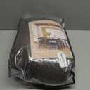 Dark Chocolate Pinch Pleated Linen 120 Inch Curtains 2 Panels for Living Room Bedroom Memory Training Shaped Semi Sheer Pleat Drapes with Hooks Rings Light Filtering Window Curtain 40x120