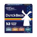 Dutch Bros Flavored Coffee Variety Pack, 32 Count, Medium Roast, Single Serve Coffee Pods for Keurig K-Cup Brewers (EXP 09/30/27)