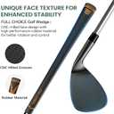 FULL CHOICE Golf Wedges, 60 Degree Golf Sand Wedge, Gap Wedge, Lob Wedge Golf Clubs, Wedges Golf Clubs for Men Women Right Hand, CNC Milled Face for More Spin and Control