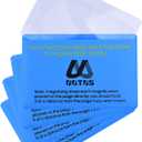 Outus 4 Pack Wallet Magnifier Card Plastic Pocket Credit Card Size Magnifying Glass for Wallet Fresnel Lens