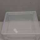 SCAVATA 1Pack Hat Organizer Box, Stackable Clear Baseball Caps Holder Box Containers with Magnetic Door for Hats Snapback Cap Storage