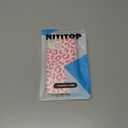 NITITOP Compatible with iPhone 15 Case Aesthetic Cute Leopard Print Pattern for Women Girls Men Trendy Slim Fit TPU Bumper Silicone Shockproof Full Camera Protection Cover - Rose Pink