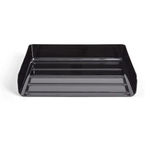 Staples TRU RED Side Load Stackable Plastic Legal Tray, Blk