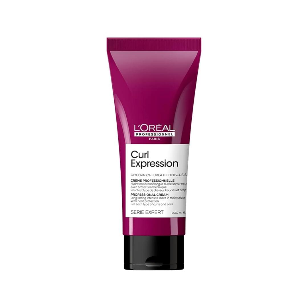L'Oral Professionnel Paris Curl Expression Leave-In Cream - For Curly and Coily Hair, Provides 2X More Hydration, Paraben-Free
