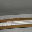 Extra Long No-Drill Tension Curtain Rod 40-166 Inches (4-14Ft), Heavy Duty Adjustable Rod for Outdoor Patio Curtains, Large Windows, Room Divider & Bathroom, White
