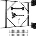 Anti Sag Gate Kit with Gate Hinges Heavy Duty for Wooden Fences-No Sag Gate Corner Brace Bracket for Doors, Corral Gates, Wood Windows (Anti Sag Gate Kit, Gate Latch, Gate Handle)