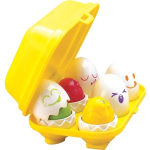 TOMY Toomies Hide & Squeak Eggs Toddler Toys - Matching and Sorting Games - Toddler Sensory Toys for Hand Eye Coordination and Color Recognition - Ages 6 Months and Up