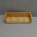 Small Bamboo Tea Bag Organizer Storage Holder for Tea Bags Wood Tea Box Containers Tea Rack Teabag Station Stand for Cabinet Countertop Office (1 Tier)