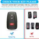 MILD EAST for Toyota 4Runner Key Fob Cover with Keychain Compatible with 2016-2024 RAV4 Camry Prius Prado Highlander Avalon