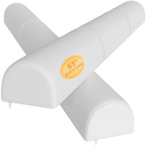YENING 63" Extra Long Bed Bumpers for Toddlers Baby Foam Bed Guard Rail for Kids Bed Toddler Bed Bumper for Twin Full Queen King Size Bed