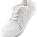 WateLves Toddler Little Kids Wide Barefoot Shoes Boys Girls Minimalist Sneakers Lightweight Breathable Walking Shoes | Naturally Splay | Flexible Fit (White, 31)