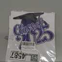 Class of 2026 Graduation Cake Topper Blue Glitter Congrats Grad Cake Decorations Happy Graduation Congratulations Grad 2026 Party Supplies (Blue)