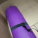 Gaiam Essentials 2/5" Thick (10mm) Yoga & Pilates, Fitness & Exercise Mat with Easy-Cinch Carrier Strap Cusion Support For Fitness and Gym Workouts