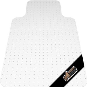 GORILLA GRIP Slip Resistant Office Chair Mat for Carpet Floors, 36x48 Lip Smooth Glide Under Desk Carpeted Floor Protector, Heavy Duty Plastic Computer Mats for Rolling Work and Gaming Chairs, Clear (36"x48")
