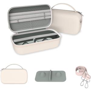 Wearable Breast Pumps Carrying Bag for Hands-Free Breast Pump, Hard Shell Case with Adjustable Crossbody Strap, On-the-Go Storage Pump Case for Momcozy/Willow/eufy/Nuliie/Lansinoh