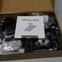 Zivif Solar Panel for Security Camera, 2W USB Solar Panel, Solar Charger Compatible for Rechargeable Battery Security Camera, USB C Solar Outdoor Camera with 360° Adjustable Mount, Black (4 Pack)