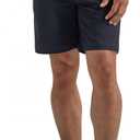 Lee Men's Extreme Motion Regular Fit Synthetic Flat Front Short (38, Unionall Black)