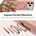 TORRAS Q3 Silicone 360 Spin for iPhone 17 Pro Case with Stand, Fit for MagSafe, Magnetic Ring Kickstand with Camera Control, Liquid Silicone Rubber Soft Phone Case for iPhone 17 Pro 6.3'', Bliss Pink