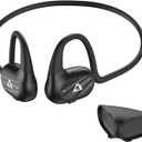 YMOO Open Ear Wireless Bluetooth 5.2 Headphones for Running, IPX4 Water/Sweatproof Sport HiFi Earbud,10H Playtime,Low Latency,Air Conduction Earphones with Dual-mic Call Noise Reduction for Workout (Black)