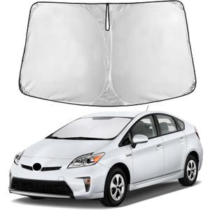 EcoNour Windshield Sunshade Compatible for Toyota Prius Hatchback 2010-2013 2014 2015, (Not for Prius C or Prius V) Sun Visor for Front Window Sun Shade Cover, UV Heat Protector, Car Accessories