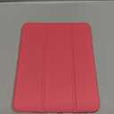 INFILAND Compatible with iPad (A16) 11th Generation 11 Inch 2025 Case, iPad 10th Generation Case 2022 10.9 Inch 2022, Crystal Clear with Slot for Pencil & Charging Adapter, Rose Pink (Watermelon Red)