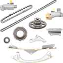 Gledewen Engine Timing Chain Kit, Compatible with 2015-2020 Acura TLX ILX 13-19 Honda Accord CR-V 2.4L Engine, Replace# 14401-5A2-A02 14510-5A2-A01