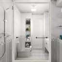 Flexible Molding Trim Wall Trim, 16.4 Feet Self Adhesive Peel and Stick Molding Ceiling Molding, Cabinet Border, Mirror Frame Trim Wall Trim for Home Decor Wall Molding & Trim (White and Gold)