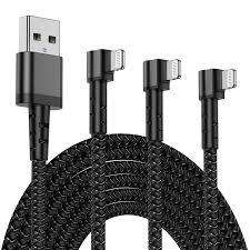 iPhone Charger 10FT,3Pack 90 Degree Charging Cable, [Apple MFi Certified] Long Lightning Cable Fast Charging Cord Compatible for iPhone 14/13/12/11/Pro/Max/Mini/X/Plus/8/7/6/5S/SE/Plus/iPad