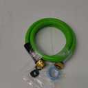 5 ft Garden Hose, 5/8 in ID, Heavy-Duty, Leakproof, Kink-Resistant Water Hose with Swivel Brass Fittings, 600 PSI Burst Rating, Ideal for Car Wash & Lawn Watering