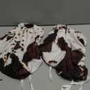 Cowhide Print Seat Covers for Dining Room Chairs Set of 2 Cow Skin Print Chair Covers Washable Stretch Chair Seat Covers Cushion Slipcovers for Kitchen Office