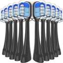 10 Pack Compatible with Oral-B Clic Toothbrush Ultimate Clean Replacement Brush Heads, for Oral-B Clic Toothbrush (Black)