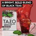 TAZO Awake English Breakfast Tea K-Cups, Bold Traditional Breakfast-Style Black Tea for Health and Wellness, 22 Pods (EXP 08/25/27)