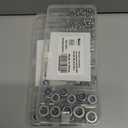 2 x 201pcs Locknuts Assortment Kit,M3 M4 M5 M6 M8 M10 M12 Metric Nylon Insert Lock Nuts Set,304 Stainless Steel Lock Nuts