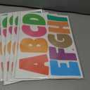 6 x 4 Inch Large Letter Stickers,117 Pieces Self Adhesive Cute Alphabet Sticker for Mailbox, Door, Truck and Outdoor, Waterproof Vinyl Symbol Stickers for DIY12 Sheets Gold