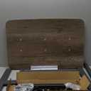 LINGMI Laptop Table Mobile Adjustable Height Portable Desk Notebook Swivel PC Computer Rolling Desk with Wheels, Laptop Stand for Couch Bedside Hospital Bed Table (Oak Grey)