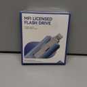 MFi Certified 256GB Flash Drive for iPhone, 3 in 1 Type-C USB Memory Stick Thumb Drive for Photos Videos, High Speed External Memory Storage Photo Stick for iPhone iPad Android PC (Blue)