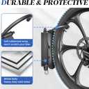 Goovilla Swivel Bike Wall Mount 2 Pack, Space Saving Bike Hangers for Garage with Screw and Easy Installation, Metal Vertical Bike Rack Wall Mount Holds up to 66.2lbs with No-scratch Protection, Black