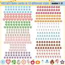 Mooliwe 480 Pcs Classroom Calendar Days of the Year Set Bulletin Board Calendar Seasonal Holiday Themed Monthly Date Number Cards for Preschool Homeschool Classroom Bulletin Board Decoration