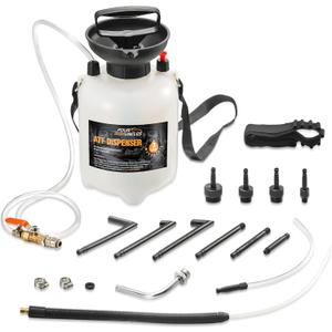 FOUR UNCLES 3L Transmission Fluid Pump - Manual Fluid Transfer Pump with 12 pcs ATF Adapters for Automotive Use, Transmission Fluid Transfer Pump kit