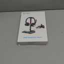 New Bee RGB Headphone Stand with 2 USB-C & 1 USB Charging Ports, Desk Gaming Headset Holder with 7 Light Modes and Non-Slip Rubber Base Suitable for All Earphone Accessories