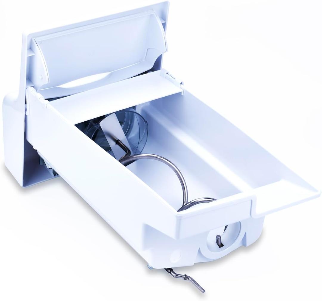 241860803 Ice Maker Tray Assembly w/Auger Fits for Frigidaire Fridge | Replaces AP4300918, 1376941, Refrigerator Ice Bucket, Ice Bin Replacement Parts, stable structure ensures smooth ice making
