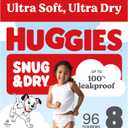 Huggies Size 8 Diapers, Snug & Dry Baby Diapers, Size 8 (46+ lbs), 96 Count, 