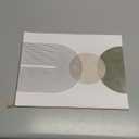 HesenDot Unframed Boho Sage Green Canvas Prints,12x16in Botanical Line Wall Art,Set of 3 Abstract Geometric Posters Decor,Minimalist Modern Green Artwork for Living Room Bedroom Bathroom Office Home