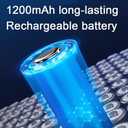 Camping Light with Stand - Rechargeable Kids Camping Lantern, LED Decorative Lights, Solar and USB-C Charging, 3 Lighting Modes, 1200mAh Battery, for Home Decor, Outdoor Camping, and Festival Parties