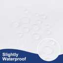Homing 2 Packs Rectangle Fitted Tablecloth, 6 Foot Washable Fabric Table Cloth, Waterproof Polyester Table Cover for Party, Trade Show, Outdoor and Indoor (White, 30" x 72")