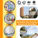 24" Unbreakable Convex Traffic Mirror Vision up to 35FT, Lightweight PC, Ideal for Driveways, Garages, Warehouses, and more Indoor/Outdoor Use