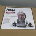 Ninja Food Processor, Professional Plus, 1000 Peak Watts, 4 Functions for Chopping, Slicing, Purees & Dough with 9-Cup Processor Bowl, 3 Blades, Food Chute & Pusher, Silver, BN601