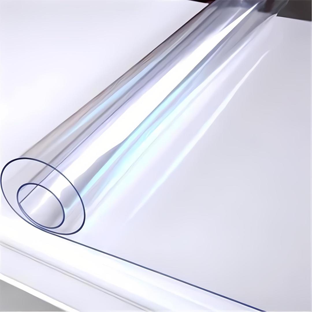 Kate Transparent PVC Reflection Floor Mat - 5x10ft Clear Reflective Photography Backdrop, Durable Table Cover Protector for Studio, Waterproof and Scratch-Resistant Plastic Mat